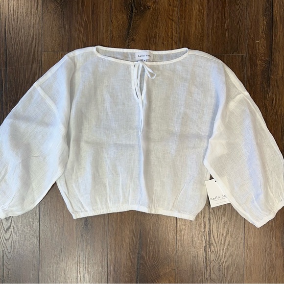 🆕 BELLA DAHL Tie Up Pullover Top SZ MED - Picture 3 of 7